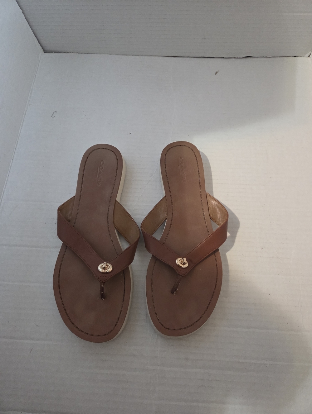 Coach Shelly flip-flop sandals,